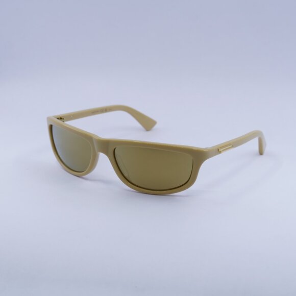 Bottega Veneta BV1327S 004 Sunglasses Yellow Cat Eye Frame, Brown Lenses main image 5